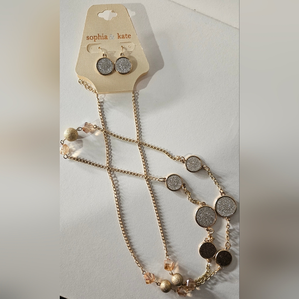 Gold and Silver Necklace Set